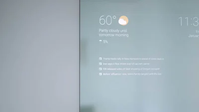 Deze slimme spiegel toont het weer en het nieuws