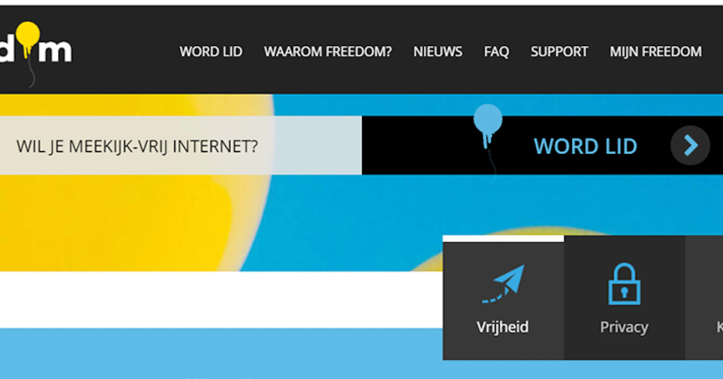 XS4All-aanhangers lanceren nieuwe provider: Freedom Internet