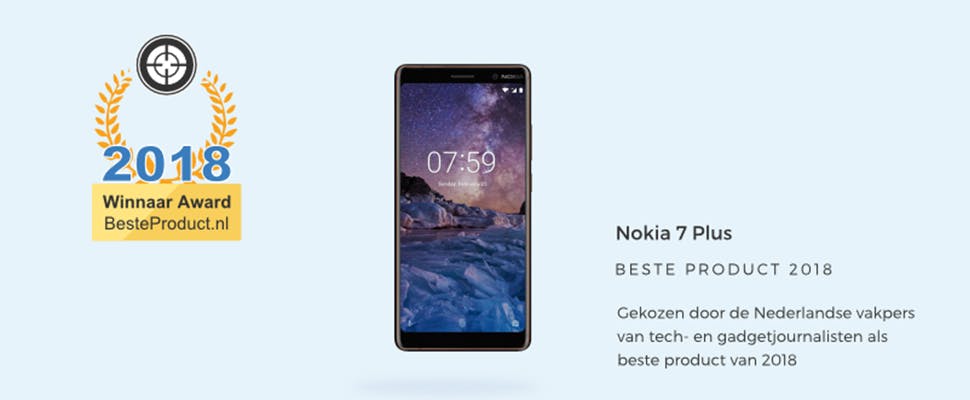 Vakpers oordeelt: Nokia 7 Plus is beste product 2018