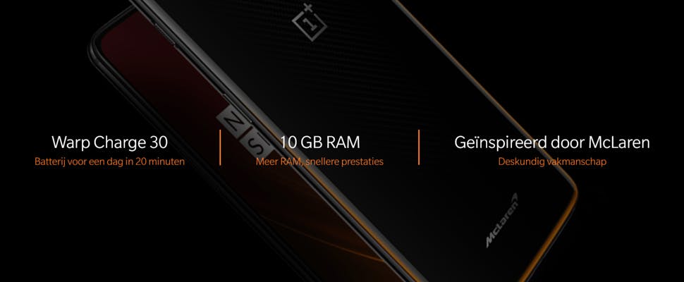 OnePlus 6T McLaren Edition: Sportauto onder smartphones