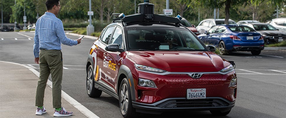 Hyundai start proef met zelfrijdende taxi's