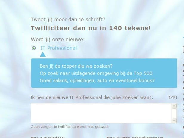 Wordt solliciteren via Twitter de nieuwe trend?
