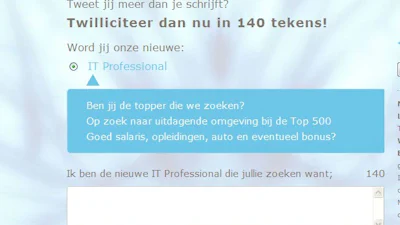 Wordt solliciteren via Twitter de nieuwe trend?