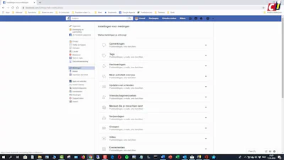 Facebook: uitschakelen meldingen