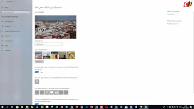 Windows 10: vergrendelingsscherm inrichten