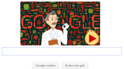 Wilbur Scoville herdacht door Google