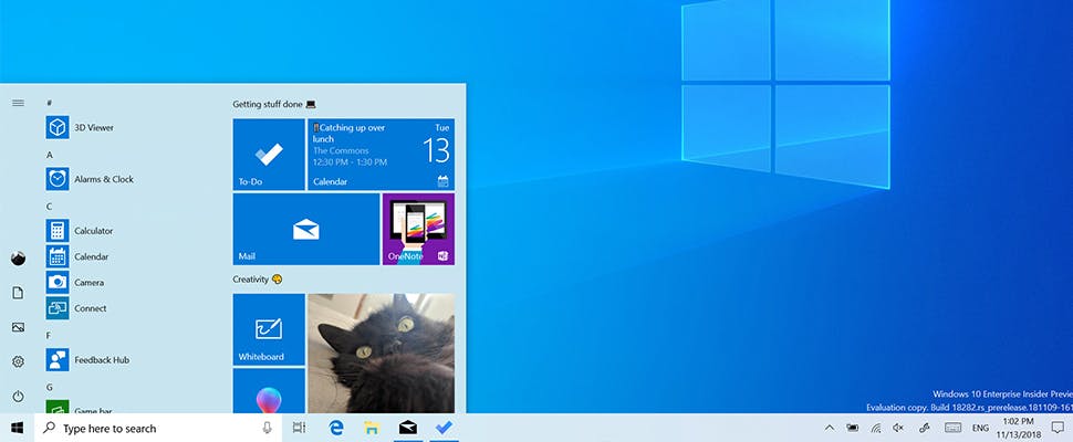 Windows 10: Licht thema op de schop