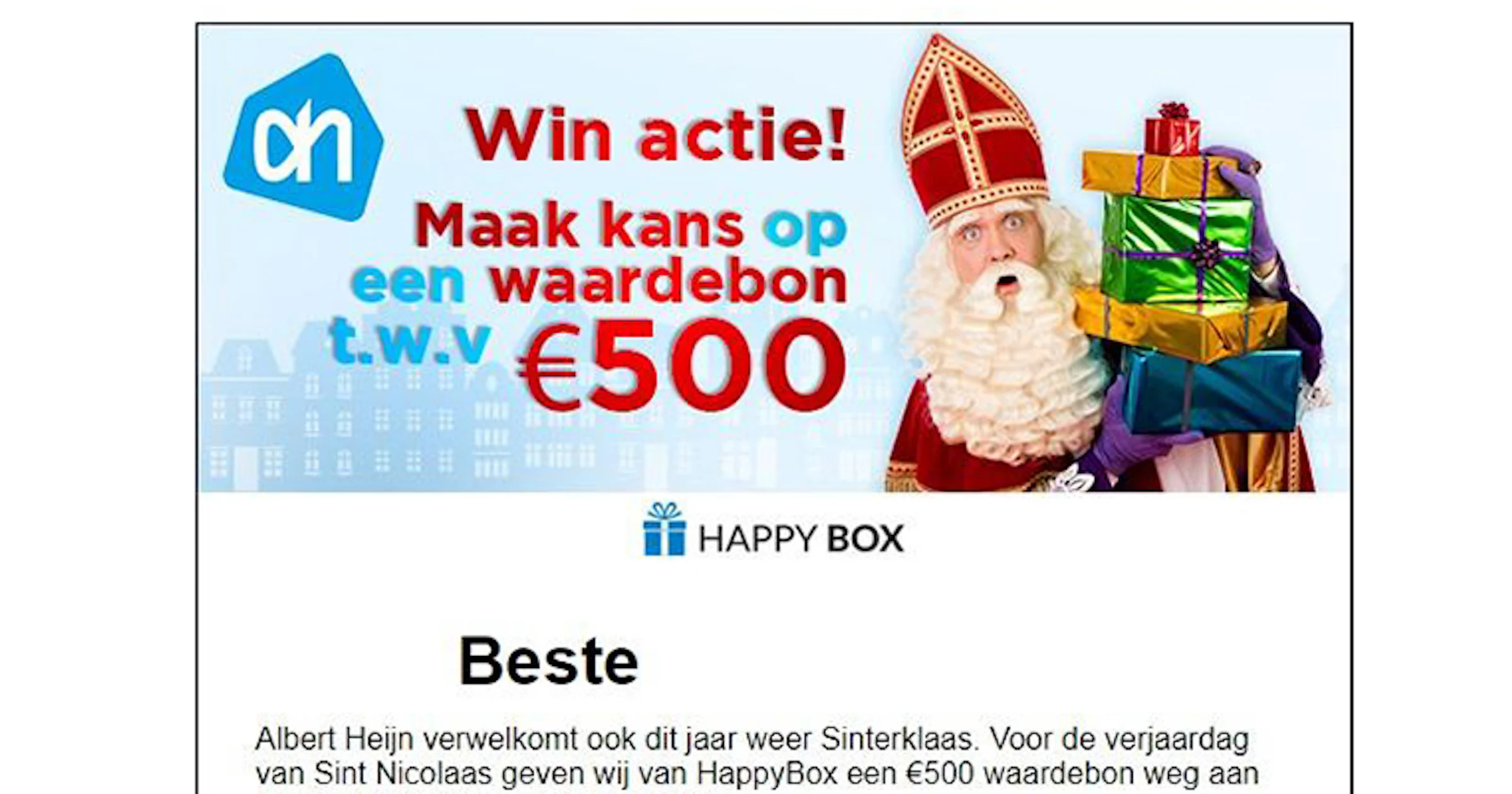 Phishingmail van Sinterklaas in omloop