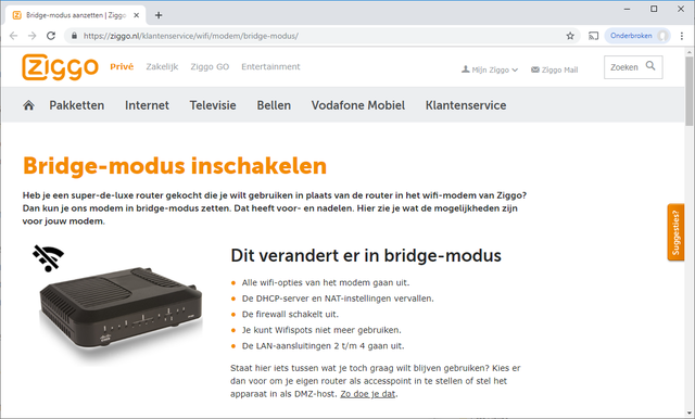 filosofie Detecteerbaar Hubert Hudson Je eigen router achter een modem-router | ID.nl