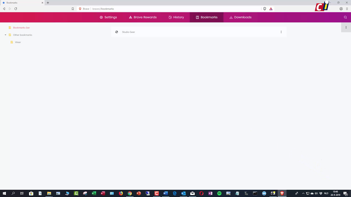 Brave bookmarks ID.nl