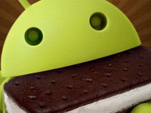 Android Ice Cream Sandwich op 1 van de 10 toestellen