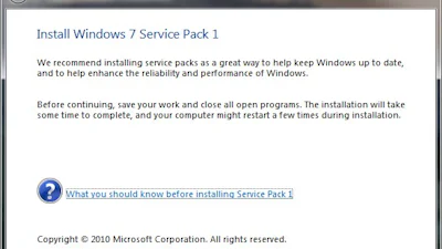 Bèta Windows 7 SP1 gelekt