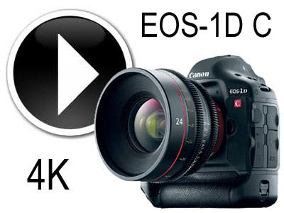 Canon EOS-1D C schiet 4K video