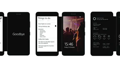 Microsoft toont smartphone-hoesje met ingebouwd scherm