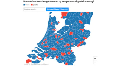 Gemeenten beantwoorden mails vaker op tijd