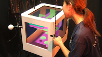 3D-lcd-schermen in kubusvorm