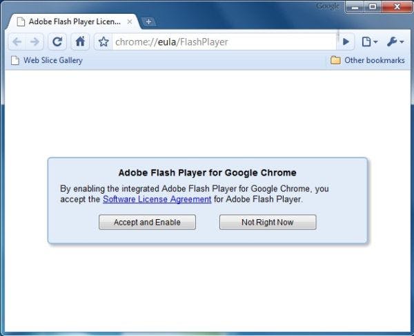 Google krijgt flash plugin