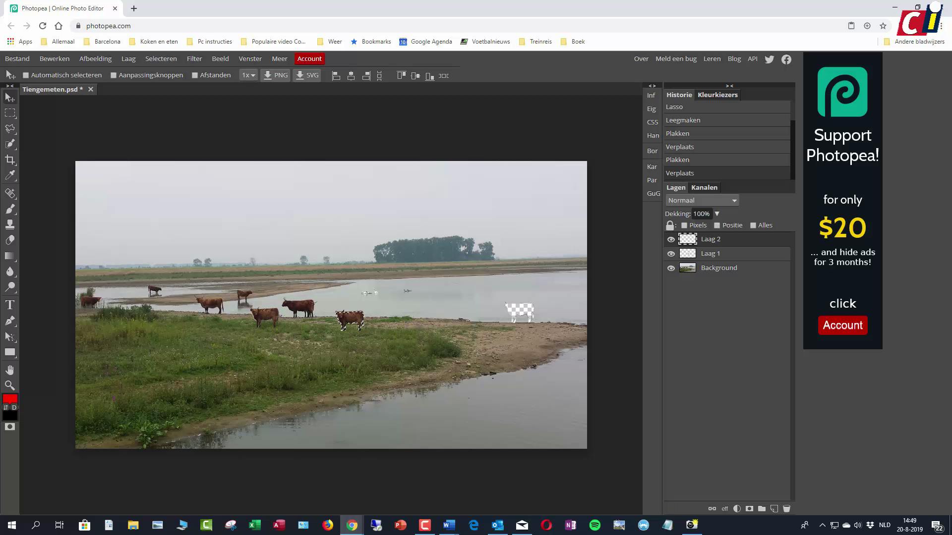 Photopea: foto’s bewerken