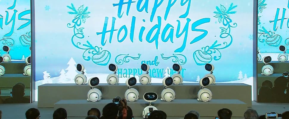 ASUS-robots zingen en dansen op kerstklassieker