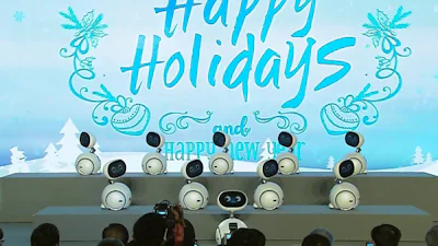 ASUS-robots zingen en dansen op kerstklassieker