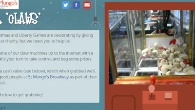 Santa Claws: Online grijpmachine voor goede doel