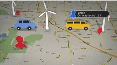 Google Maps Coordinate traceert werknemers