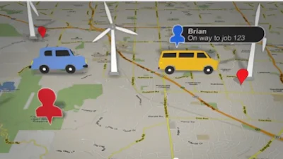 Google Maps Coordinate traceert werknemers