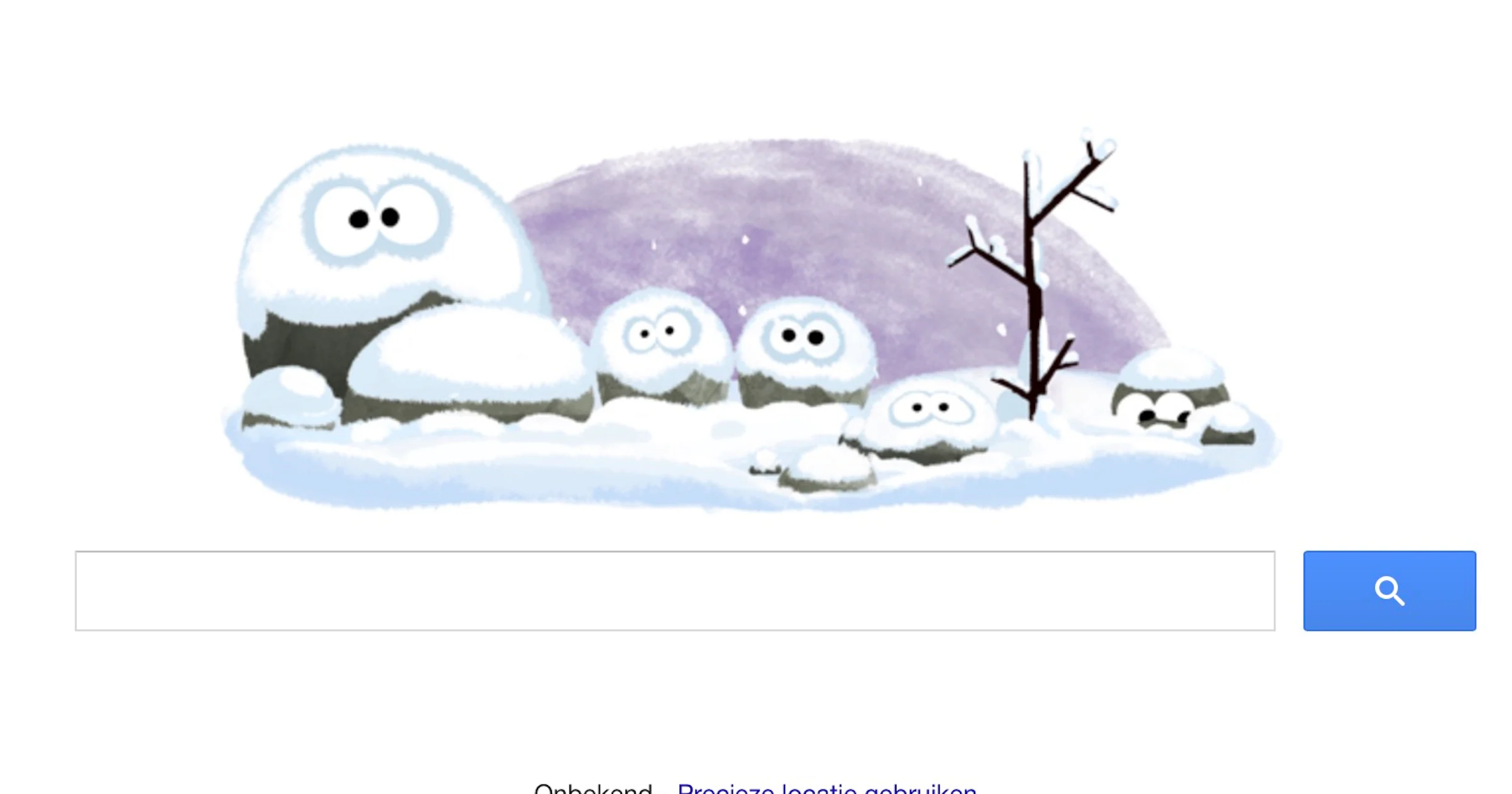 Eerste dag van de winter gevierd met een Google Doodle