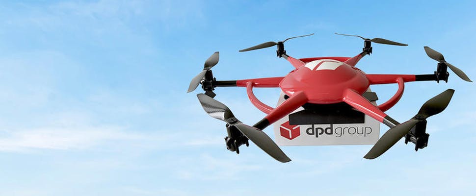 Franse drones bezorgen pakketpost