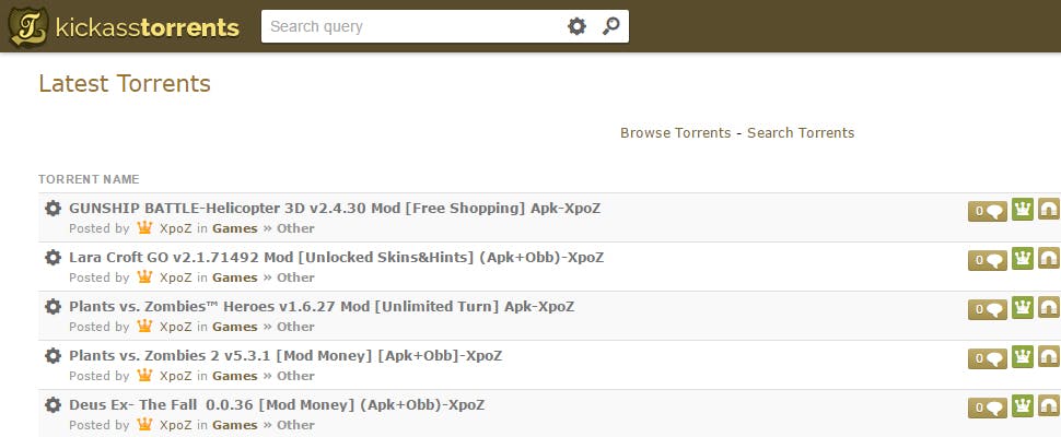 Kickass Torrents is weer online