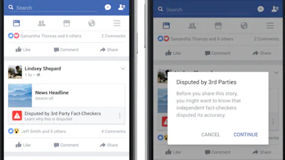 Facebook waarschuwt duidelijker voor nepnieuws