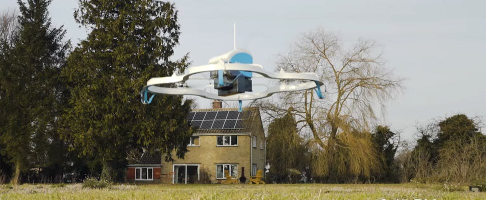 Bezorgdrone Amazon ook actief in Verenigd Koninkrijk