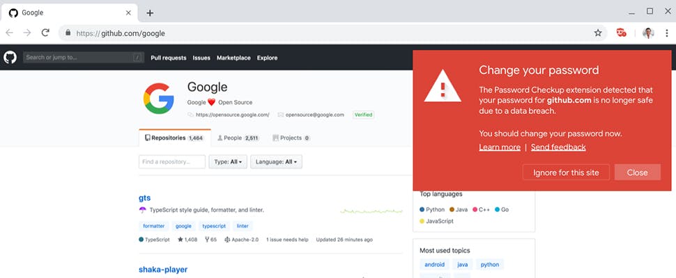Google-extensie houdt bij of je wachtwoorden gekaapt zijn