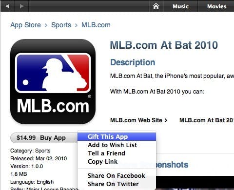 Applicaties cadeau doen kan nu via de App Store