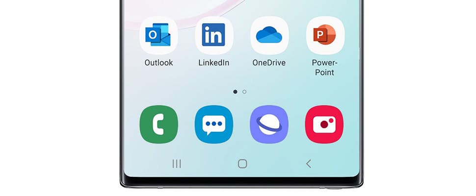Microsoft vindt nieuw thuis op Samsung-smartphones