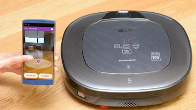 Hom-Bot Turbo+ van LG is zowel stofzuiger als veiligheidscamera