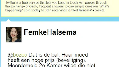 Femke Halsema populairste politicus op Twitter