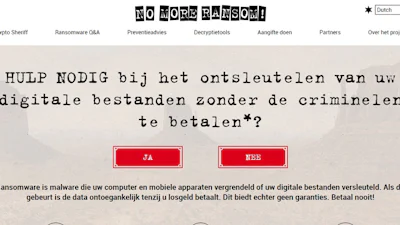 Cybercriminelen lopen veel losgeld mis door No More Ransom