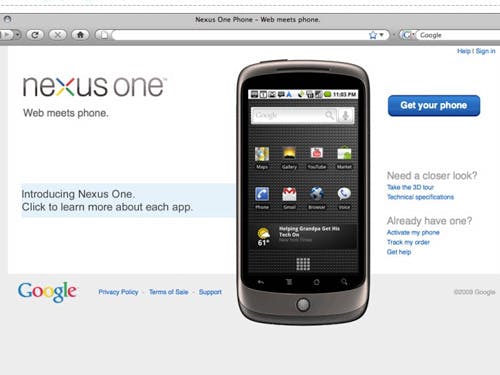 Google Nexus One komt in mei naar Europa