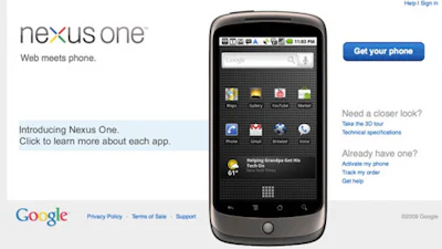 Google Nexus One komt in mei naar Europa