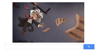 Beethoven herdacht door Google