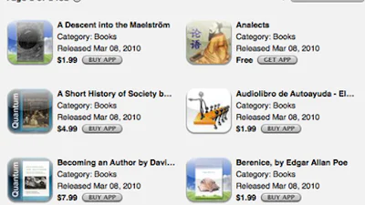 Meer ebooks dan games in App Store