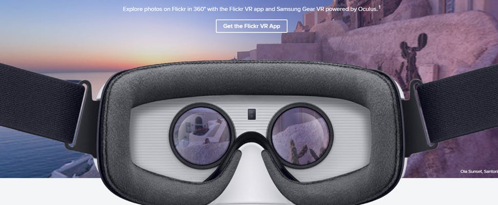 Virtual reality-app van Flickr voor Gear VR