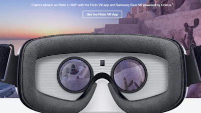 Virtual reality-app van Flickr voor Gear VR