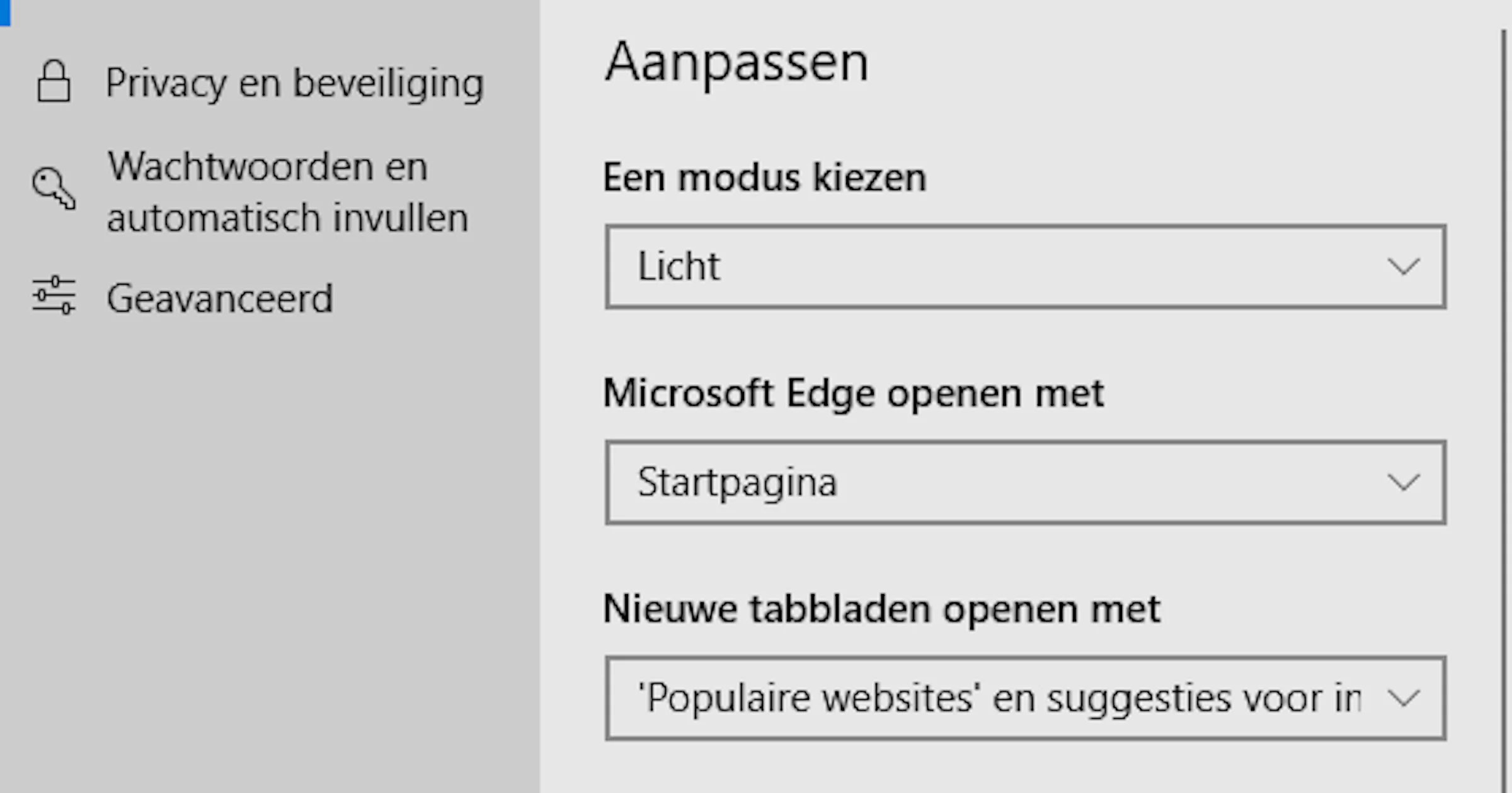 Microsoft verwijdert voorkeursmelding Edge