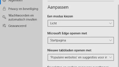 Microsoft verwijdert voorkeursmelding Edge