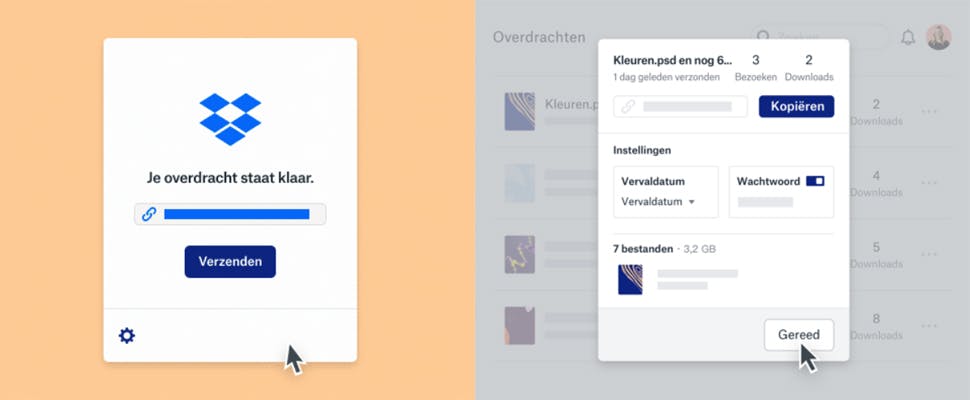 Dropbox Transfer biedt (duurder) WeTransfer-alternatief