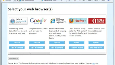 Het browser-keuzescherm: welke is de beste?
