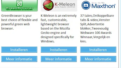 Browserfabrikanten ontevreden met keuzescherm