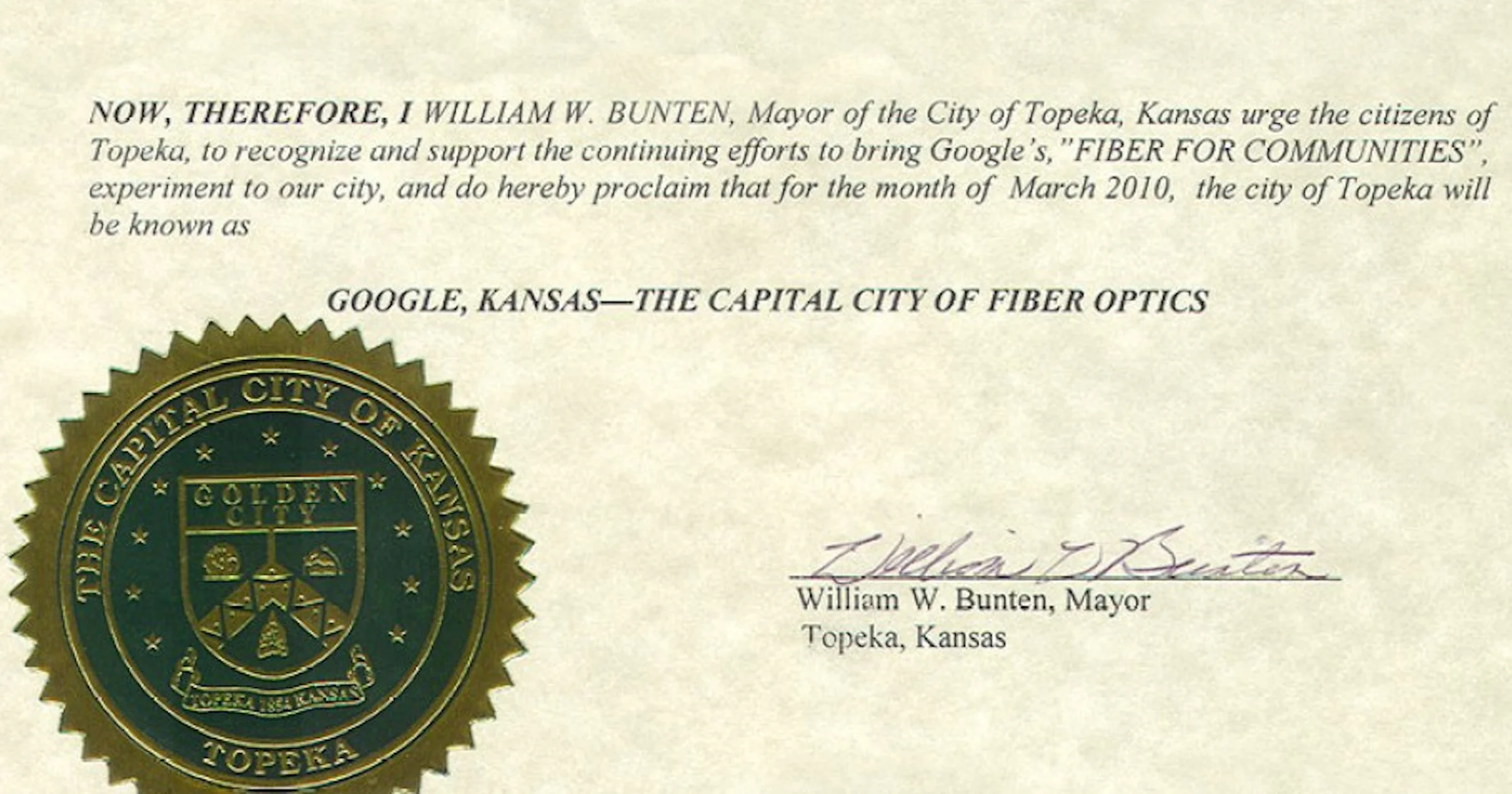 Amerikaanse stad heet een maand lang Google